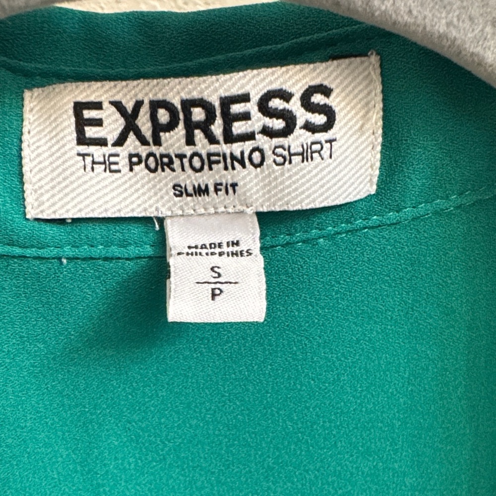 Express Green Button-Down Shirt - image 2